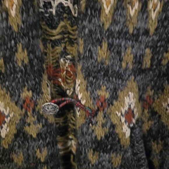 Free People Mascot Tiger Wool Blend Cardigan Sweater Coat Boho RARE Size Medium - Picture 7 of 10